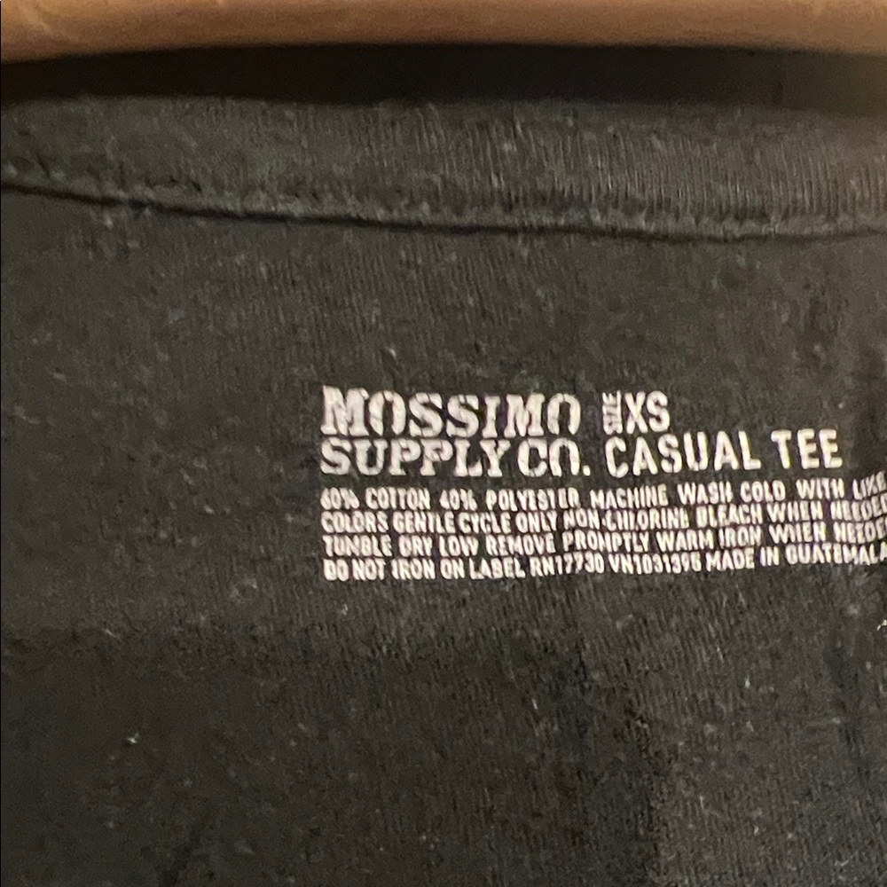Mossimo Supply Co. Black Short Sleeve Tee - Picture 2 of 2